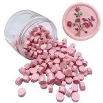 200pcs Pink Wax Seal Beads for Invitations