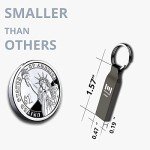 MOSDART 64GB USB 2.0 exFAT Flash Drive Waterproof Thumb Drive Metal Keychain Zip Drive 64 GB USB2.0 Dustproof Jump Drive 64G Shockproof Memory Stick for Storage and Backup, Tarnish