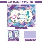 Large Mermaid Birthday Gift Bag with Handle
