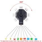 SeeDete 16GB USB Flash Drives, USB Stick, Thumb Drive Rotated Design, Memory Stick with LED Light for External Storage and Backup Data, Jump Drive, 3 Pack 16GB (3 Colors: Black Red Blue)