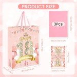 Rose Gold 18th Birthday Gift Bag for Girls