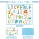 Large Baby Boy Gift Bag with Card & Tissue