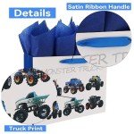 Monster Truck Gift Bag Set with Card & Tissue