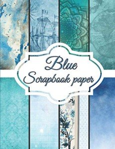 Blue Scrapbook Paper Sheets for Crafting Fun