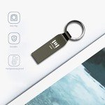 MOSDART 64GB USB 2.0 exFAT Flash Drive Waterproof Thumb Drive Metal Keychain Zip Drive 64 GB USB2.0 Dustproof Jump Drive 64G Shockproof Memory Stick for Storage and Backup, Tarnish