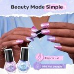 6-Color Pearl Shimmer Nail Polish Set