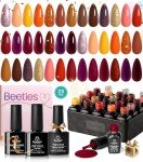 23-Piece Fall Gel Nail Polish Set
