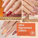 23-Piece Fall Gel Nail Polish Set