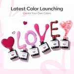 Colorful Gel Nail Polish Set - 6 Shades