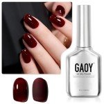 Dark Red Gel Nail Polish, 16ml - Wine Shade