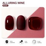 Dark Red Gel Nail Polish, 16ml - Wine Shade