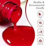 Red Gel Nail Polish - High Gloss Maroon Shade