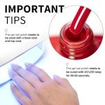 Red Gel Nail Polish - High Gloss Maroon Shade