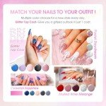 24PCS Gel Nail Polish Set with Top Coats