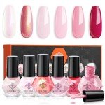 6 Color Nail Polish Set - Pink Shades