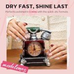 6-Color Quick-Dry Glitter Nail Polish Set