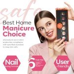 6-Color Quick-Dry Glitter Nail Polish Set