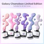 6-Pack Shimmer Gel Nail Polish Set