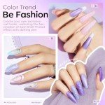 6-Pack Shimmer Gel Nail Polish Set