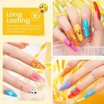 Summer Rainbow Neon Nail Polish Set - 6 Colors