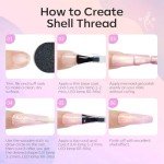 6-Pack Shimmer Gel Nail Polish Set