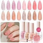 Jelly Nail Polish Set - 4 Vegan Colors