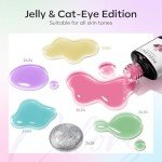 Pastel Gel Nail Polish Set - 6 Translucent Colors