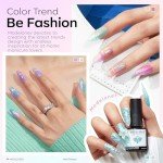 Pastel Gel Nail Polish Set - 6 Translucent Colors