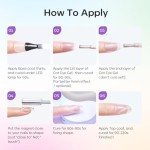 Pastel Gel Nail Polish Set - 6 Translucent Colors