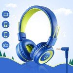 Kids Wired Headphones with Microphone and Volume Limit