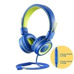 Kids Wired Headphones with Microphone and Volume Limit