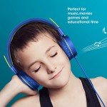 Kids Wired Headphones with Microphone and Volume Limit
