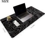 Stylish XXL Black and White Gaming Mouse Pad