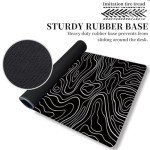Stylish XXL Black and White Gaming Mouse Pad