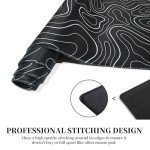 Stylish XXL Black and White Gaming Mouse Pad