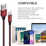 6-Pack MFi Certified Nylon Braided Lightning Cables