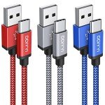 USB Type C Charging Cable 3-Pack - 3ft