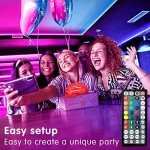 10ft LED Strip Lights with Music Sync Remote