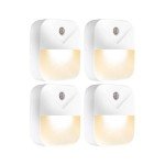 LED Night Lights with Dusk to Dawn Sensor - 4 Pack
