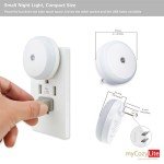 Red LED Night Light with Smart Sensor, 2-Pack