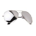 Aviator Sunglasses with Mirror Lenses and UV400 Protection