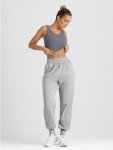 Cozy Grey High-Waisted Baggy Sweatpants for Women