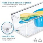 Clear Plastic Kitchen Drawer Organizer - 4"x8"x3