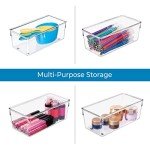 Clear Plastic Kitchen Drawer Organizer - 4"x8"x3