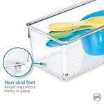 Clear Plastic Kitchen Drawer Organizer - 4"x8"x3