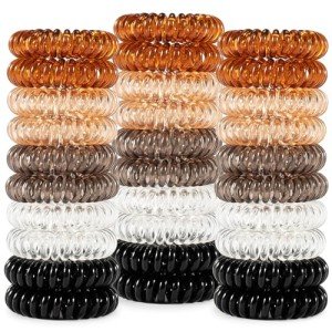 40-Pack Elastic Hair Ties for Thick Hair