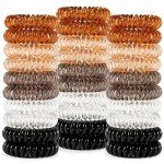 40-Pack Elastic Hair Ties for Thick Hair