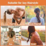 40-Pack Elastic Hair Ties for Thick Hair