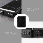 Kqcibz Black 4X AA Battery Portable Emergency Power Charger USB for Cell Phone, 046139