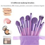22-Piece Makeup Brush Set in Purple